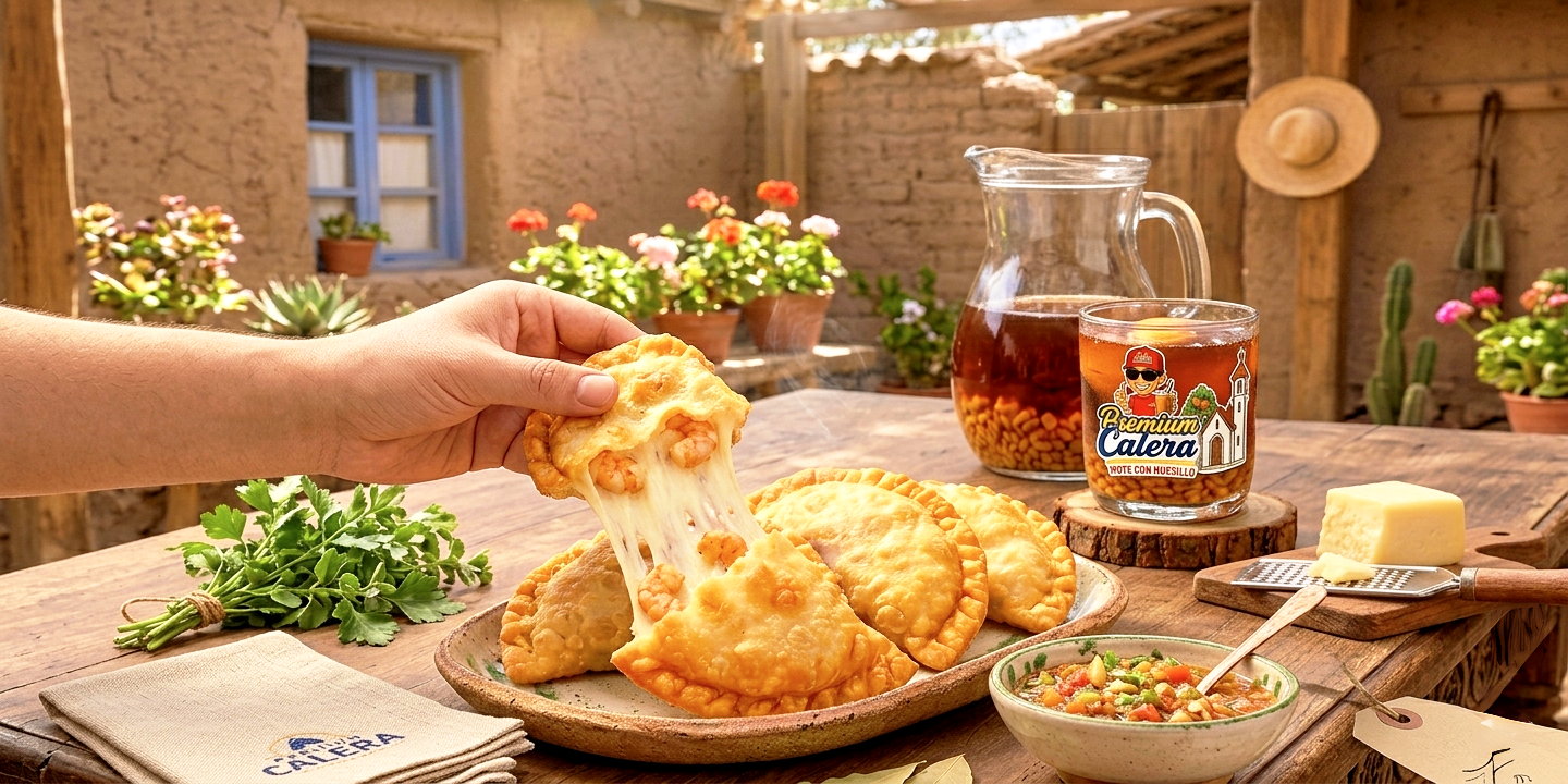 Empanadas de Camarón Queso por Mayor | Masa de 21 cm | Premium Calera