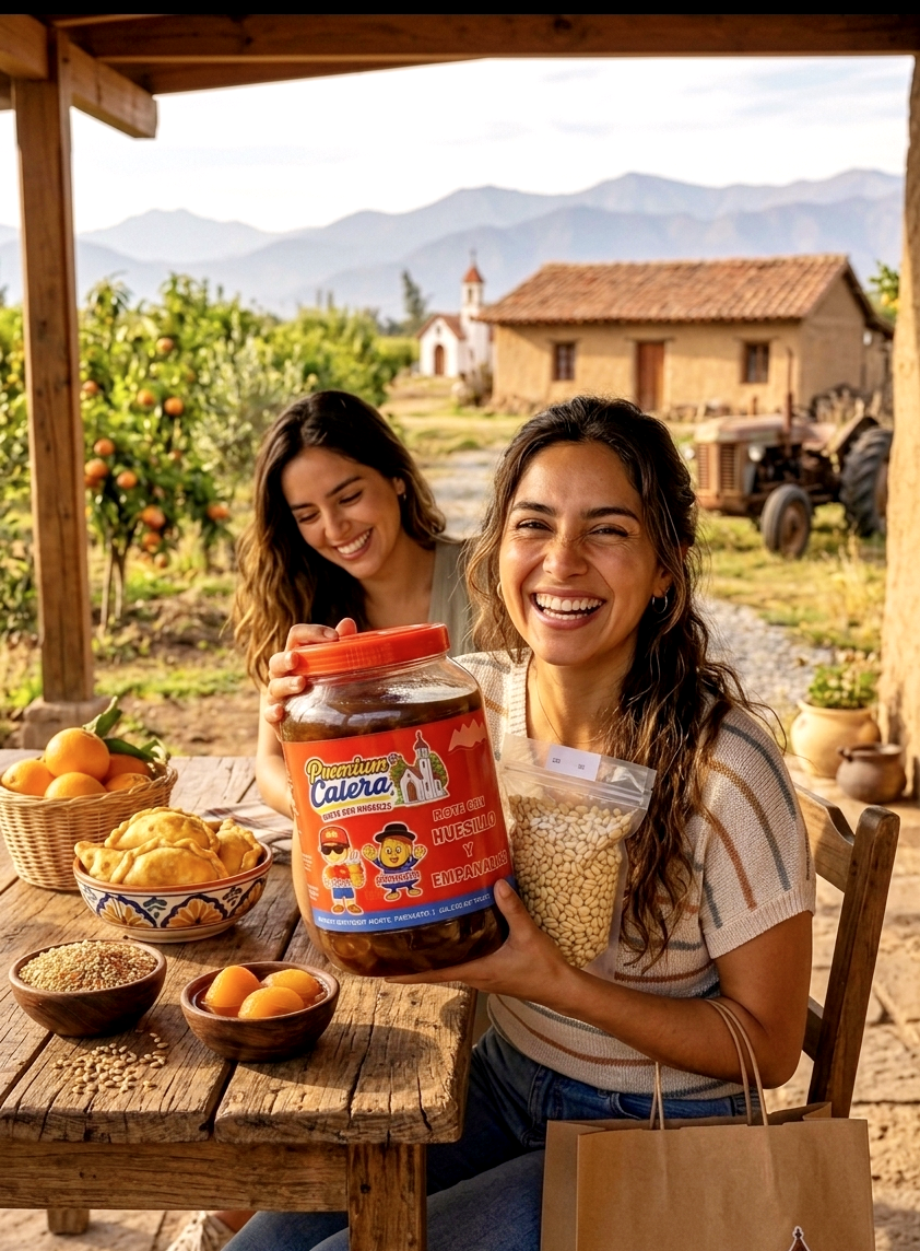 Mote con Huesillo Premium 3 Litros Bidón Recargable + 1kg de Mote