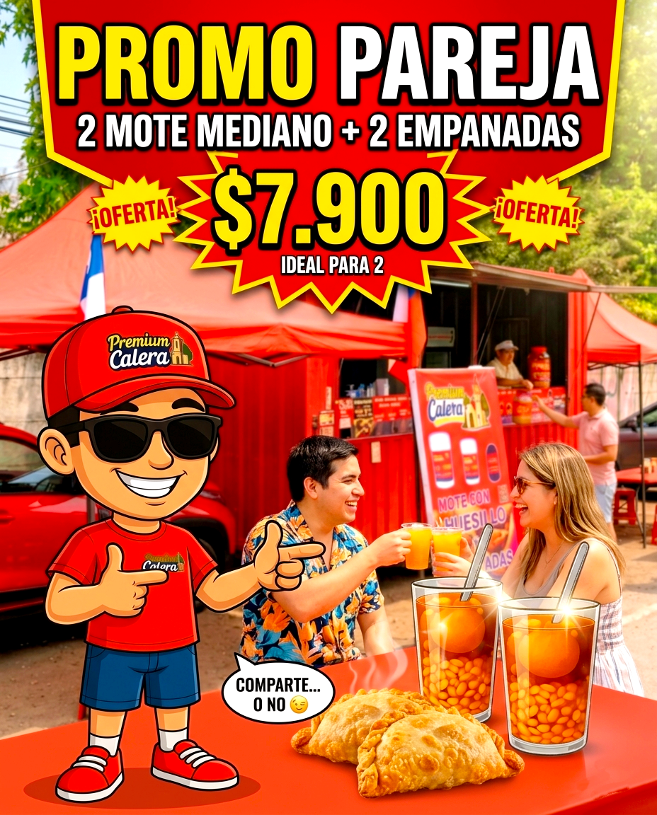 Promo Pareja – 2 Motes Medianos + 2 Empanadas 💕🍑🔥